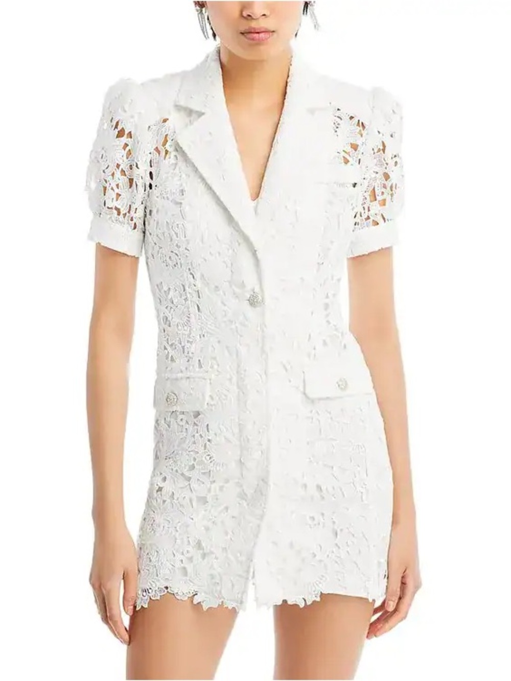 Generation Love Neira Guipure Lace Blazer Minidress